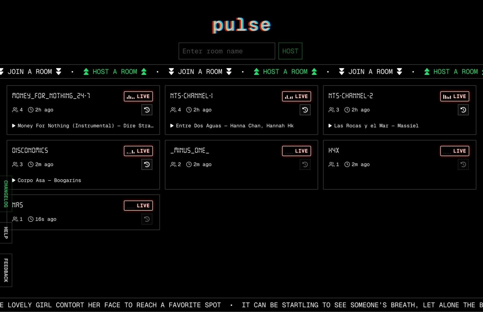 PULSE V2.0 - Main product screenshot demonstrating key features and user interface