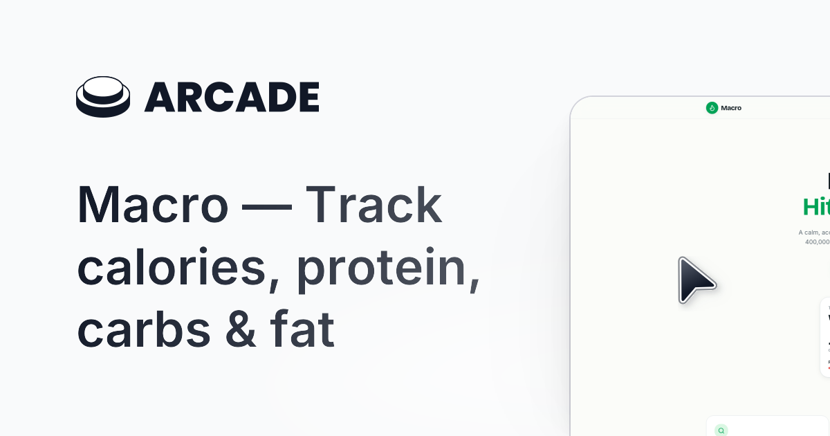 Macro — Track calories, protein, carbs  gallery image