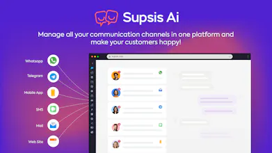 Supsis Live support system and Chatbot gallery image