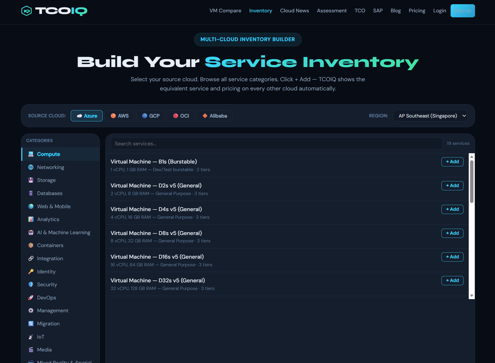 TCOIQ - Free Cloud Cost & TCO Calculator gallery image