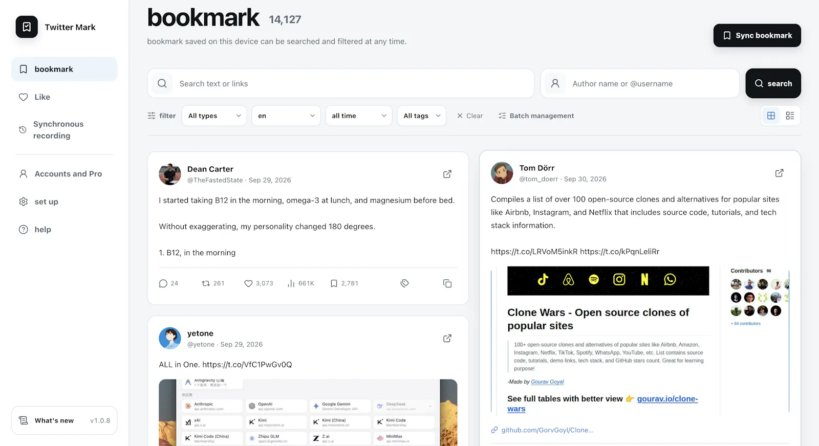 Twitter Mark screenshot 1