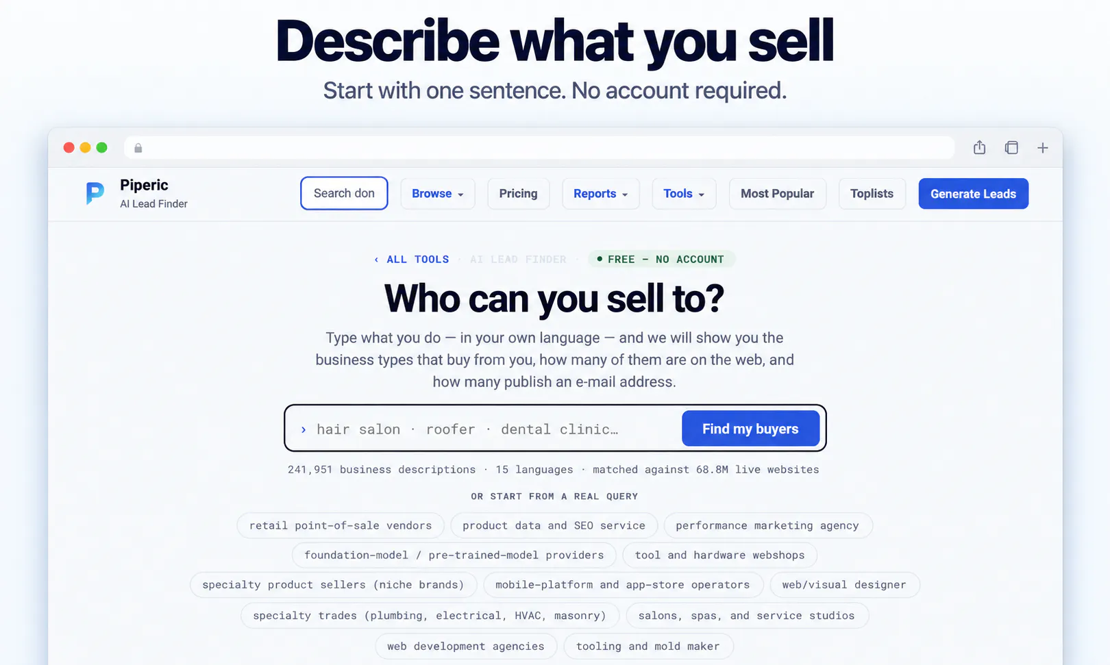 Piperic AI Lead Finder gallery image