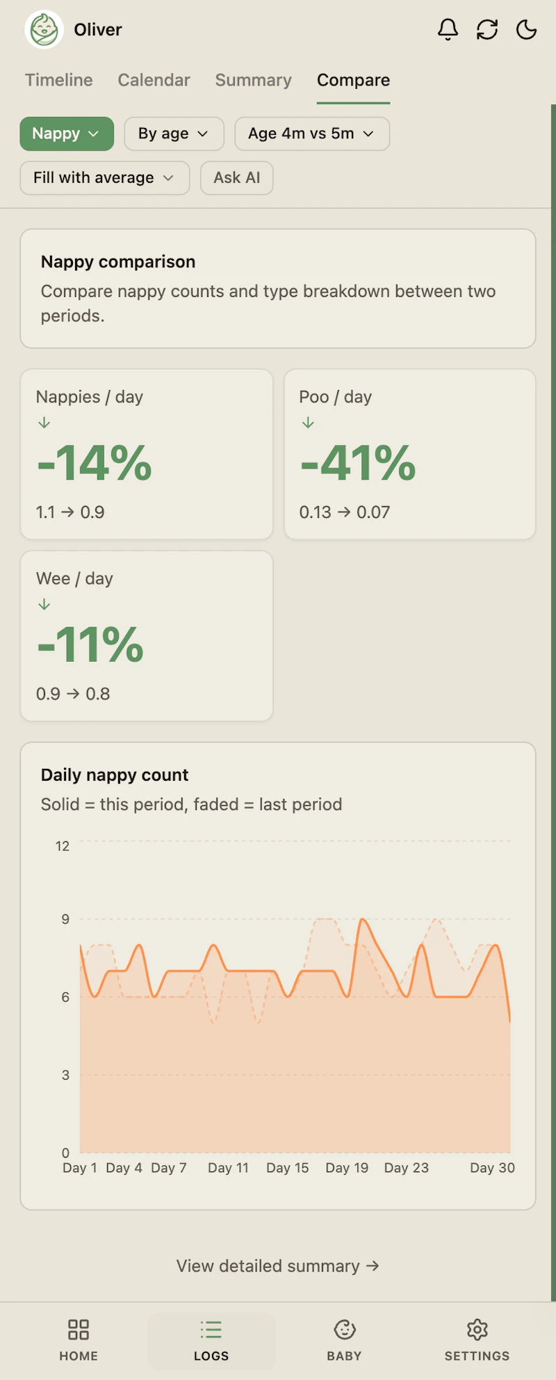 Baby Log screenshot 10