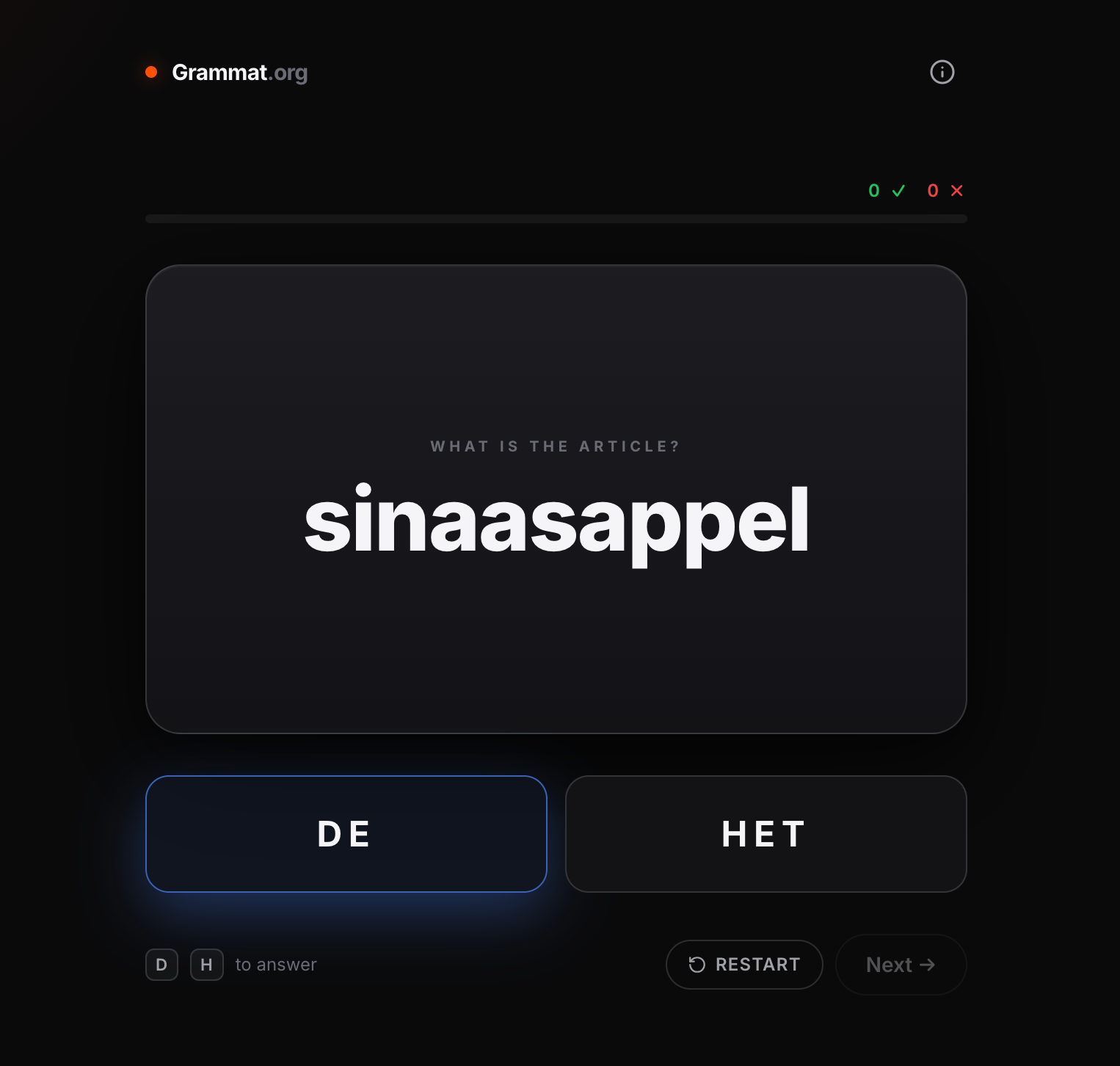 Grammat — Practice Dutch articles gallery image