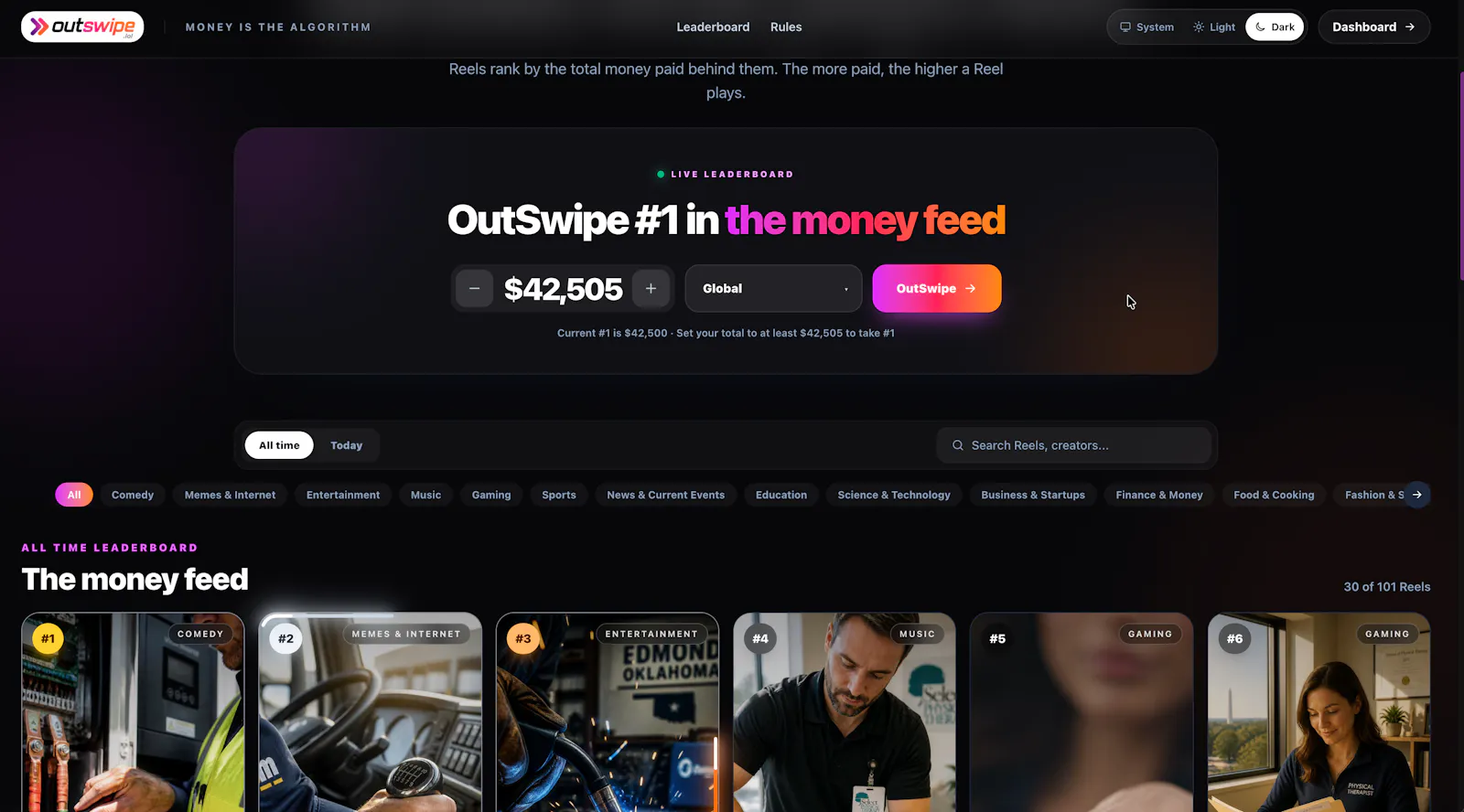 OutSwipe screenshot 2