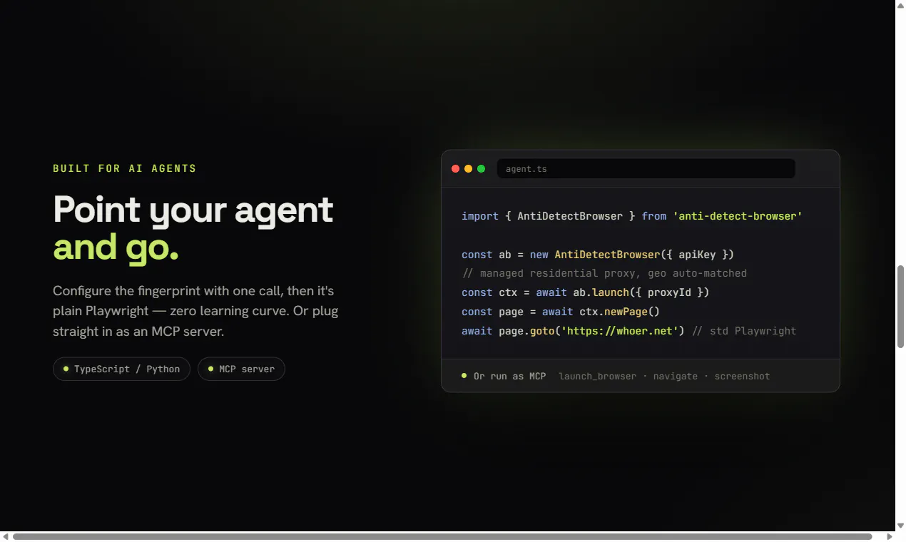 AntiBrow (npm: anti-detect-browser) gallery image