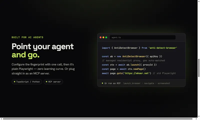 AntiBrow (npm: anti-detect-browser) screenshot 1