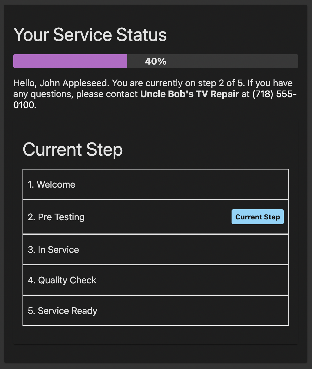 ReadyYet.net - अपने ग्राहकों को स्वयं-सेवा स्थिति ट्रैकिंग के साथ सशक्त बनाएं मीडिया 2