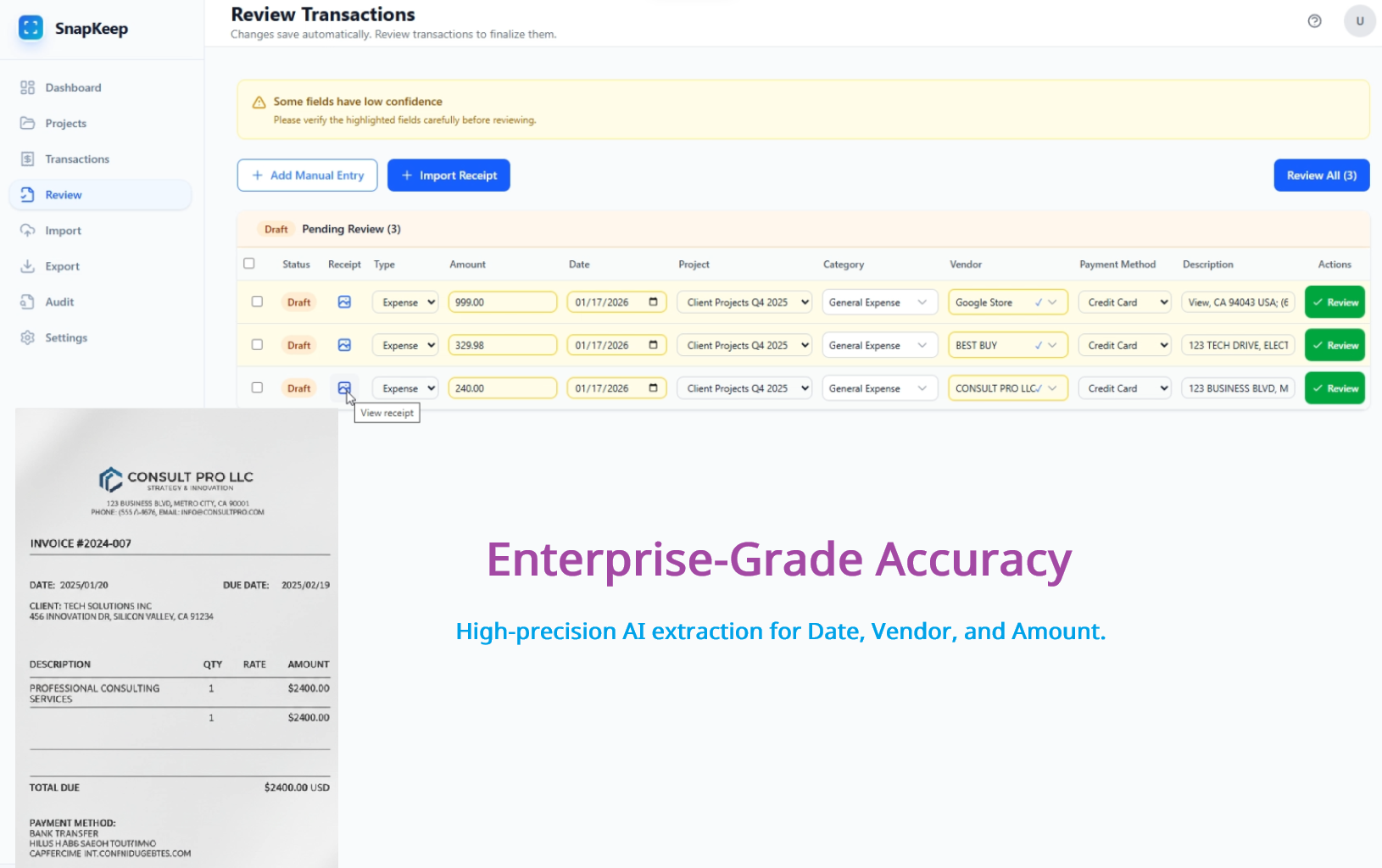 SnapKeep - Screenshot 3 showing product features and functionality