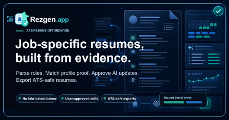 Rezgen.app Product Launch! screenshot 1