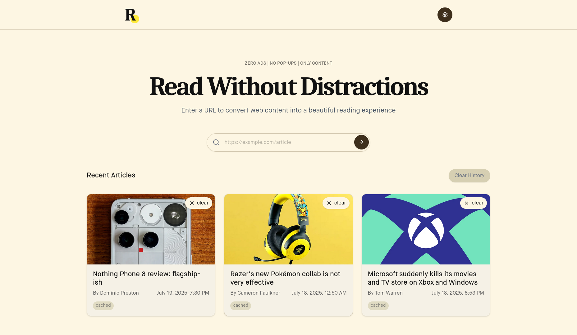 RWD : Read Without Distractions gallery image