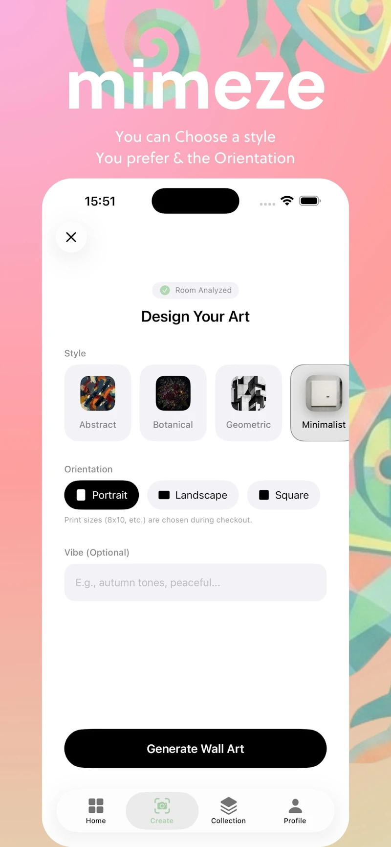 mimeze — Wall Art, Made for Your Space. screenshot 5