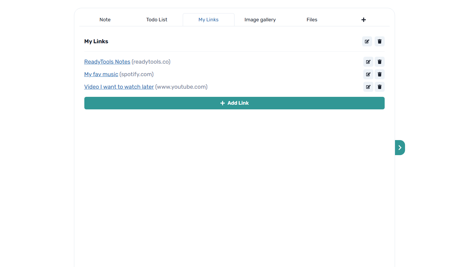 Média Notes de ReadyTools 6