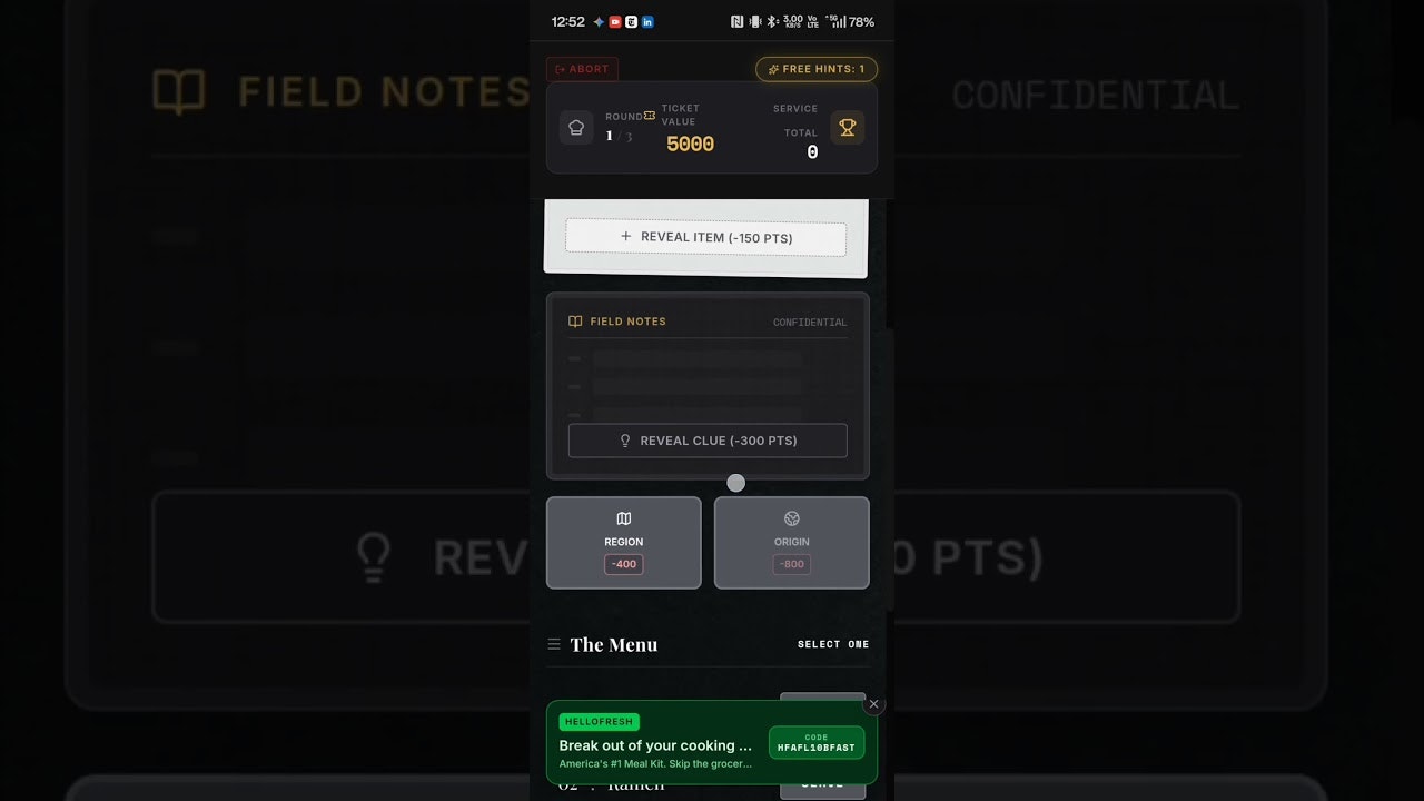 DishGuise, a game of culinary deduction gallery image