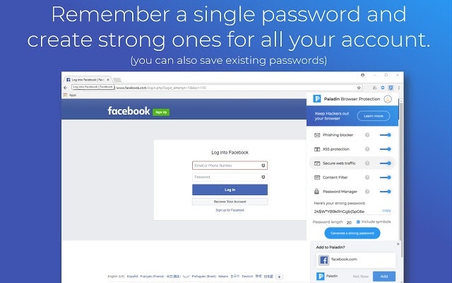 Paladin Browser Protection for Chrome gallery image