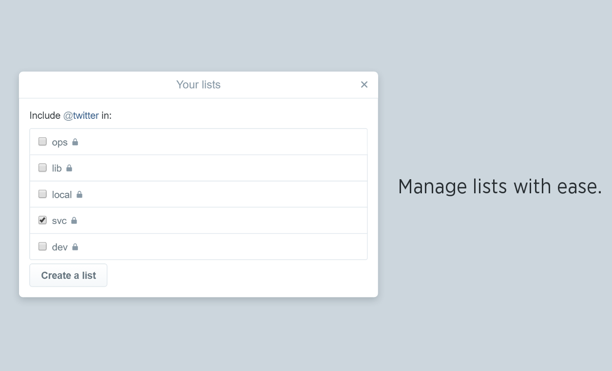 Twitter Lists Redux gallery image