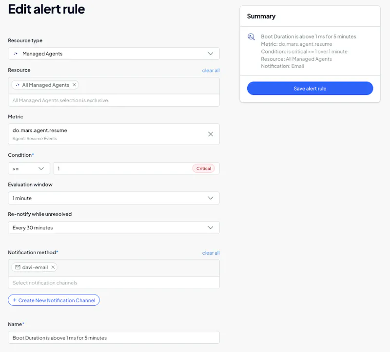 DigitalOcean Insights screenshot 4