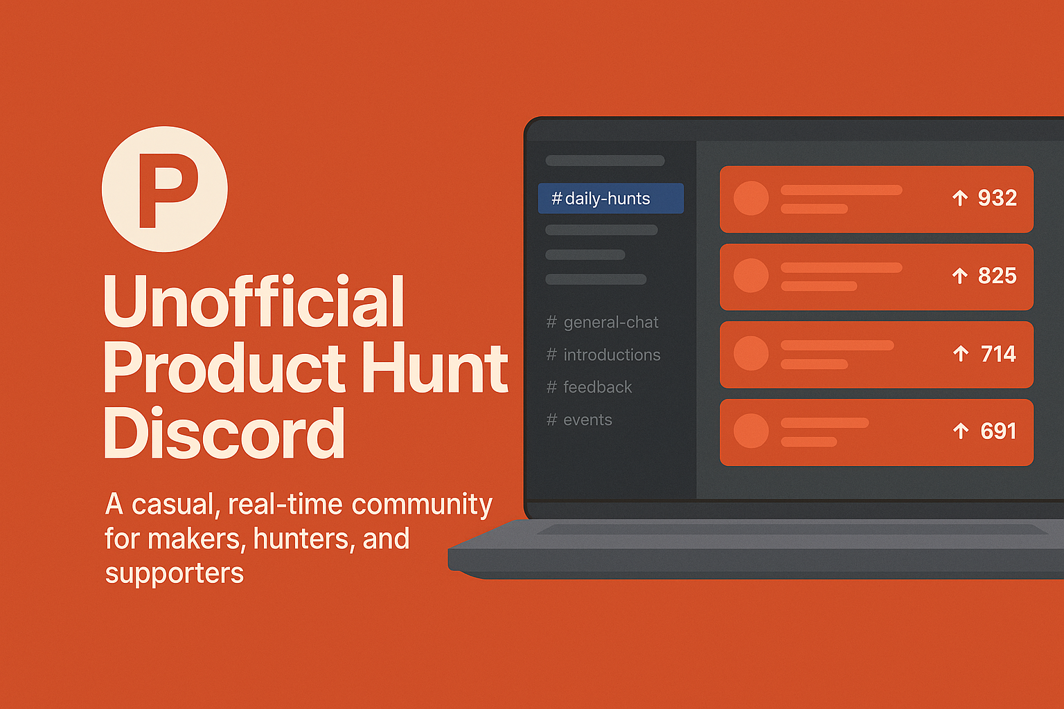 Producthunt Discord - ไม่เป็นทางการ - ความไม่เป็นทางการสำหรับการผลิต media 1