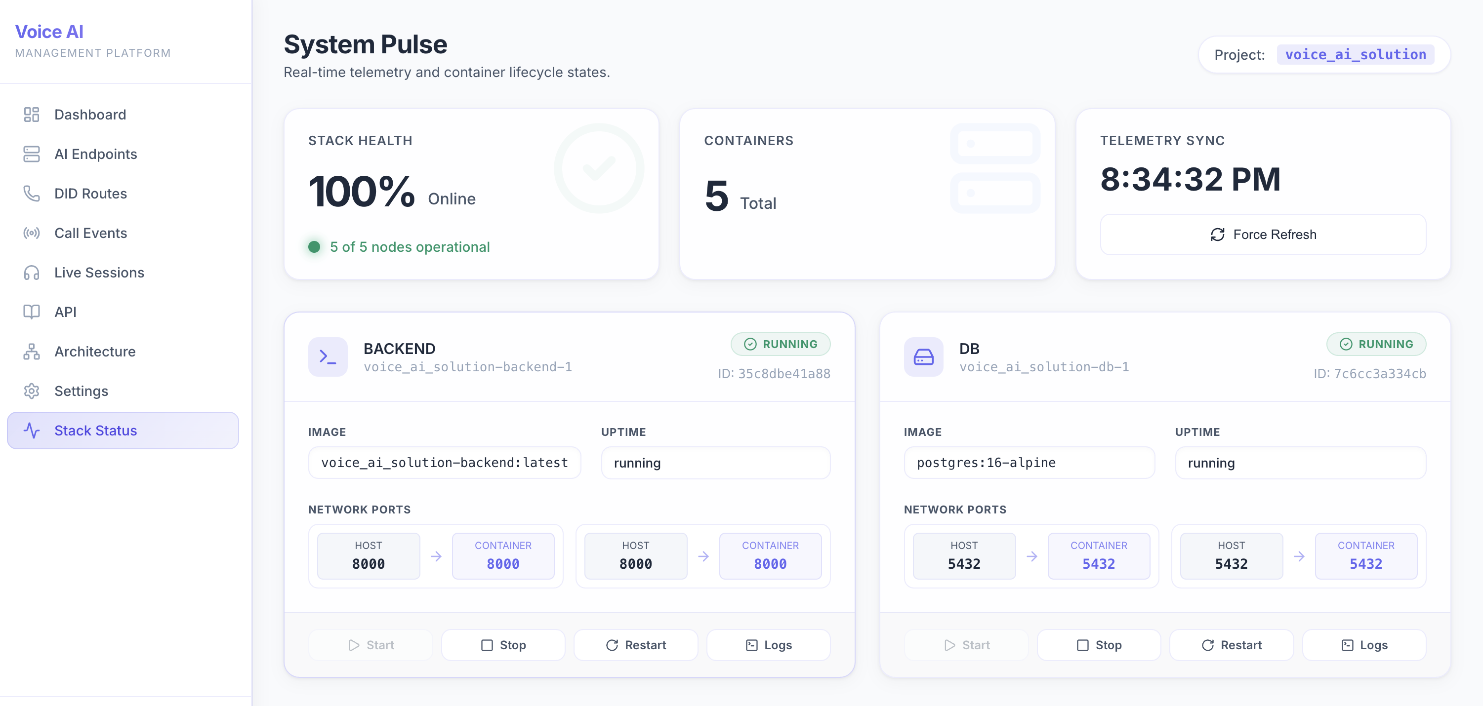 Telephony Voice AI Platform gallery image