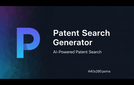 Patent Search Generator  - Screenshot 3 showing product features and functionality