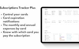 Notion Subscriptions Tracker Template media 3