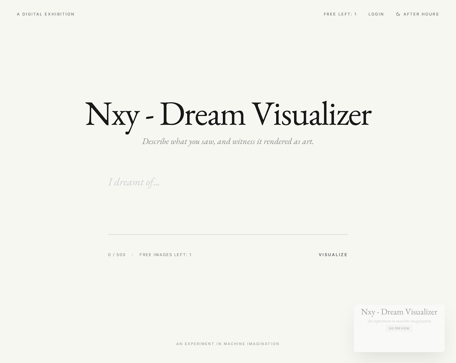 Nxy - Dream Visualizer gallery image