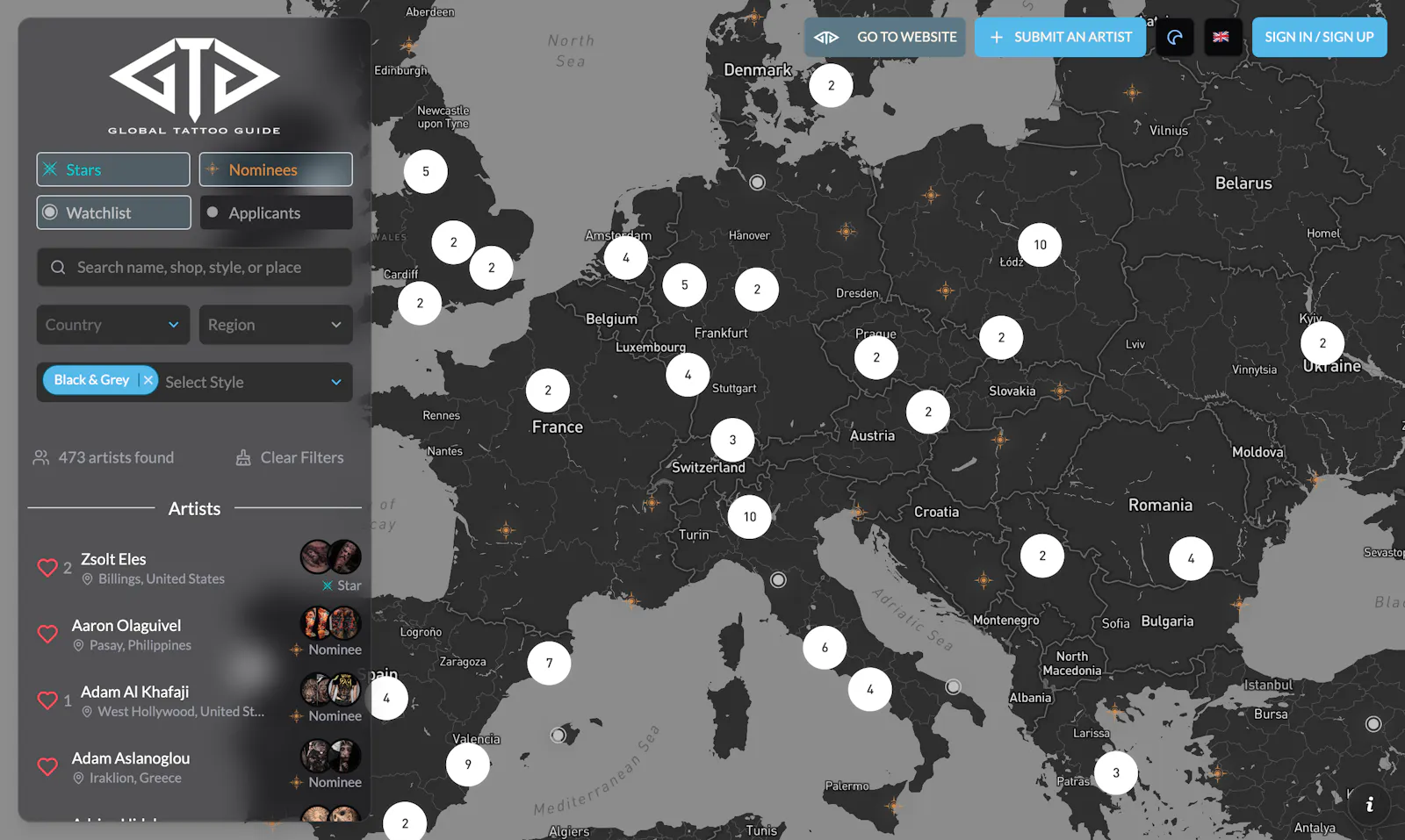Global Tattoo Guide screenshot 2
