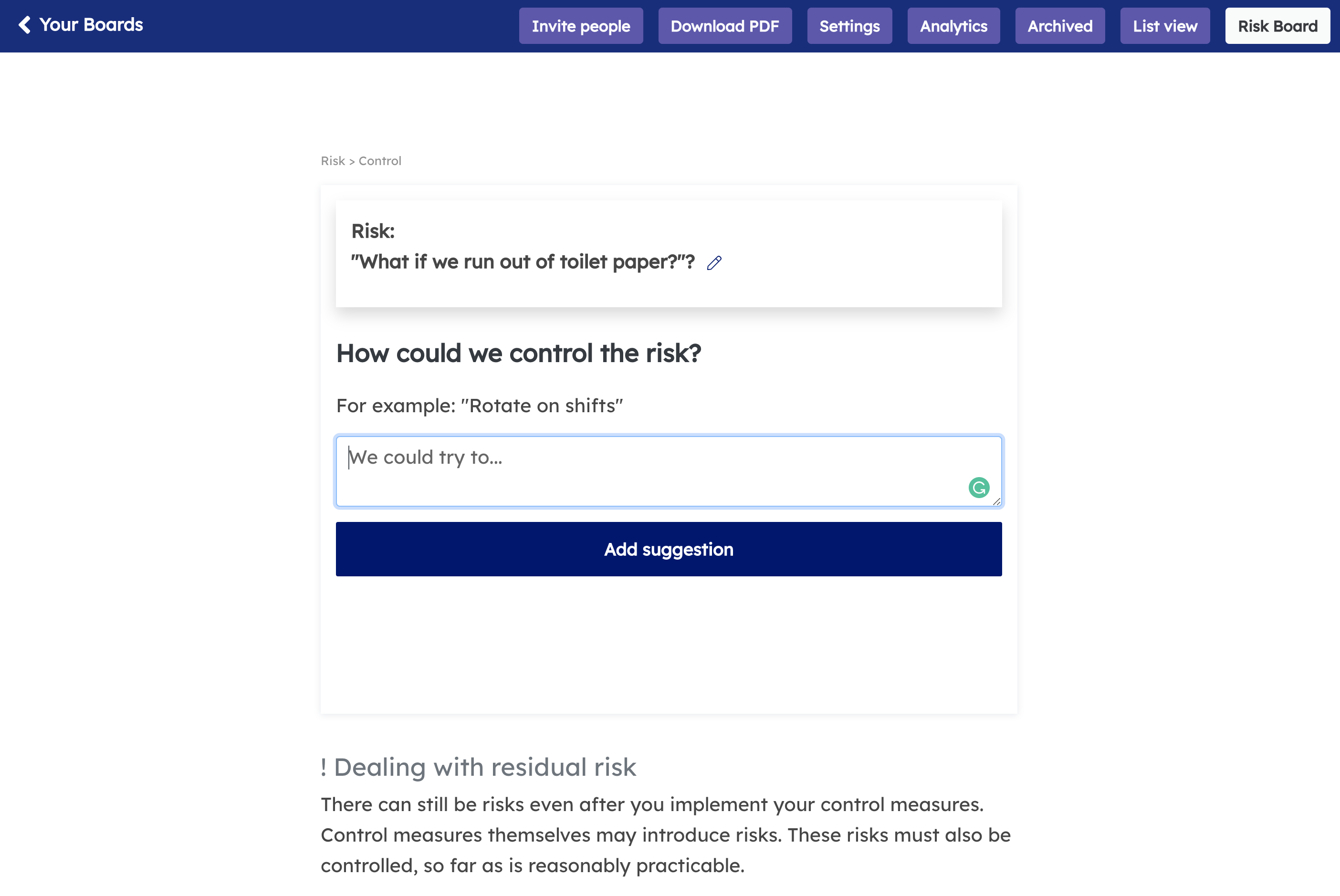 Risk Assessment gallery image
