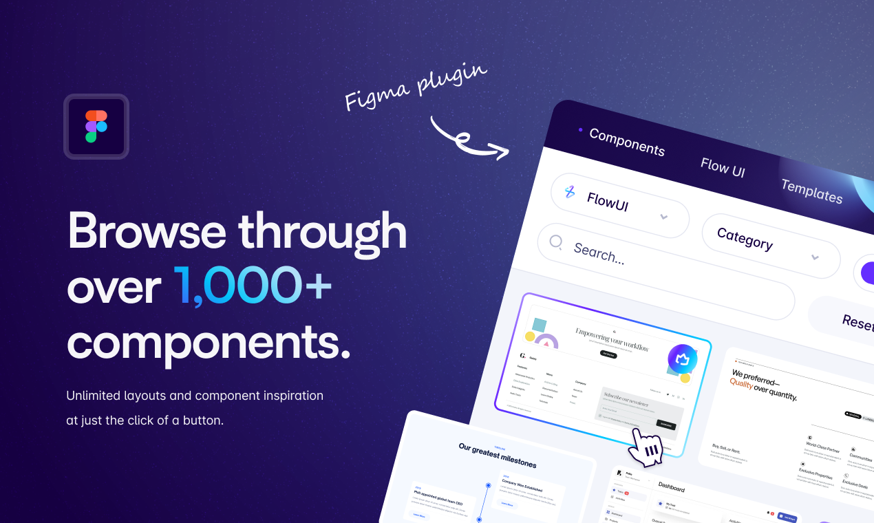 Flowbase - Perpustakaan Komponen Figma media 2