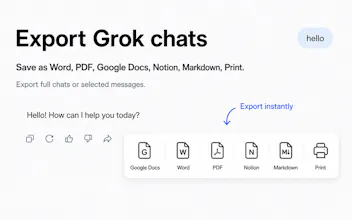 Chat Exporter for Grok gallery image