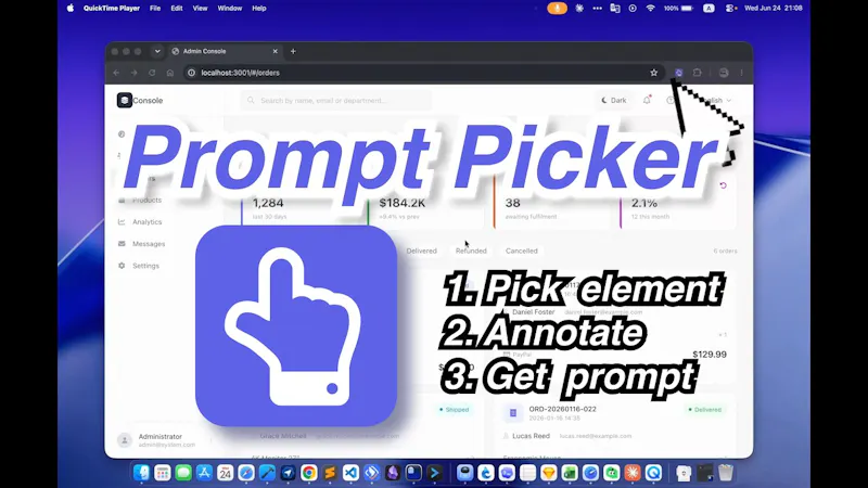 Prompt Picker screenshot 1 (video preview)