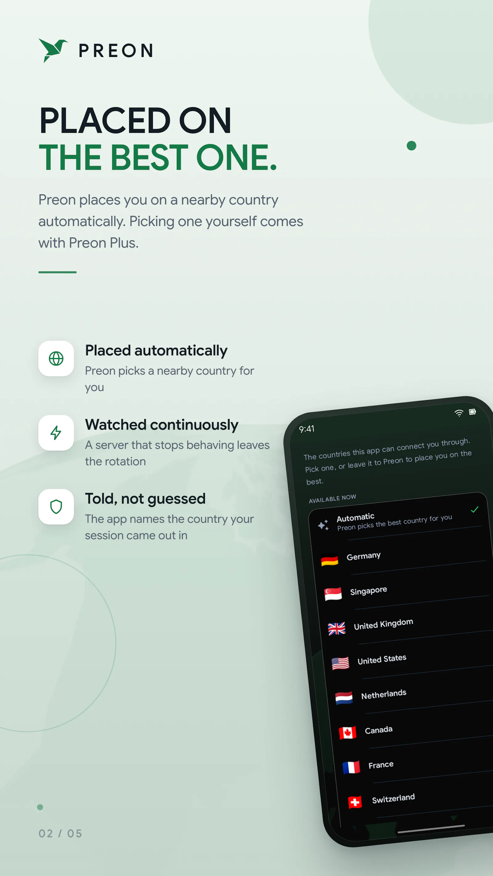 Preon VPN screenshot 2