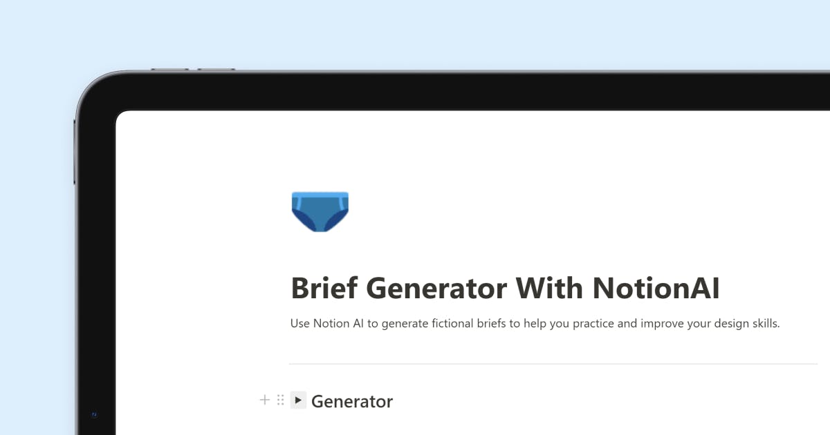 Brief Generator With Notion AI media 1