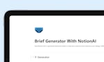 Brief Generator With Notion AI image