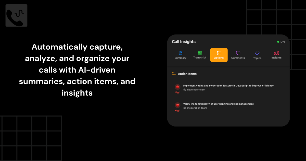 Média Appeler Chirp - Connectez votre voix / réunions à vos données commerciales internes 5