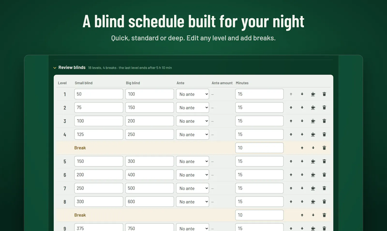Poker Night Clock screenshot 3