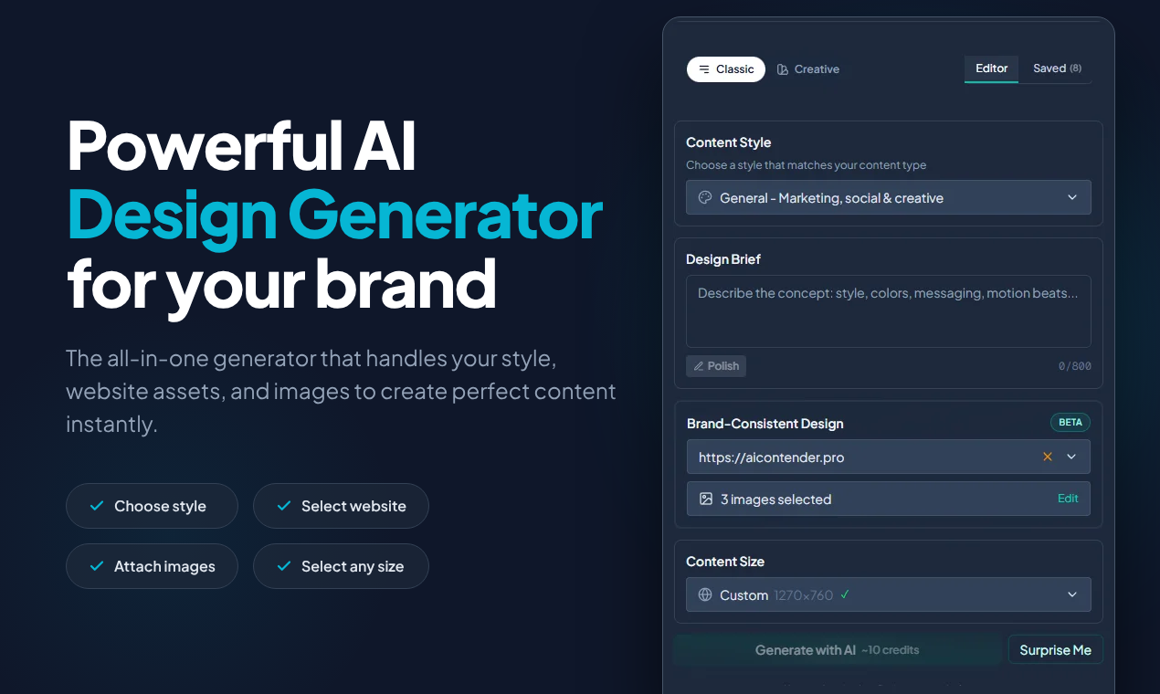 AI Contender  - Screenshot 3 showing product features and functionality