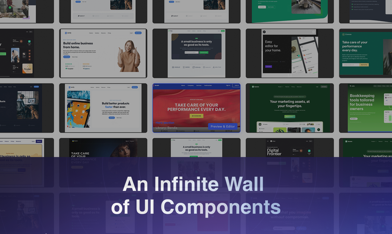Ispirazioni del design - Una parete infinita di componenti dell'interfaccia utente per una rapida ispirazione media 1