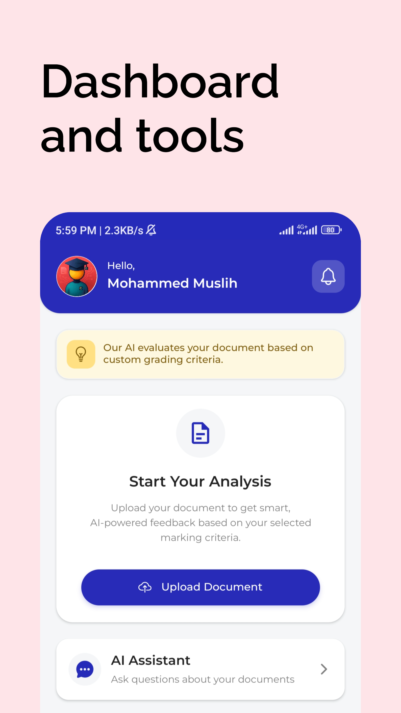 Mídia 3 de ClueUp - ajudante de estudo mais inteligente - Feedback mais inteligente.Melhores notas.Imediatamente.