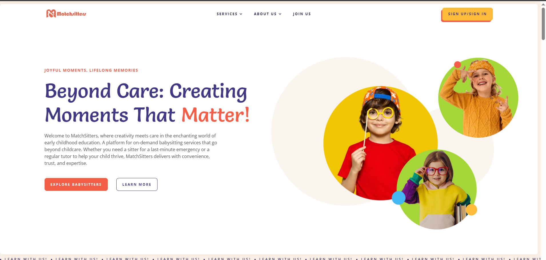 MatchSitters - Screenshot 4 showing product features and functionality