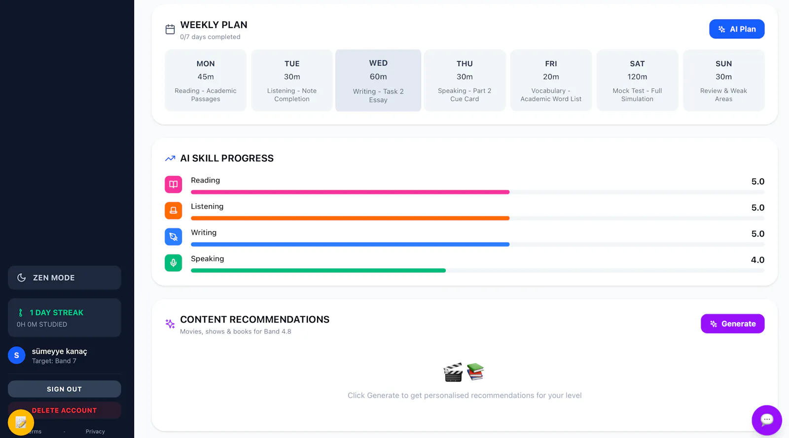 Wordly — AI-Powered IELTS Prep screenshot 4