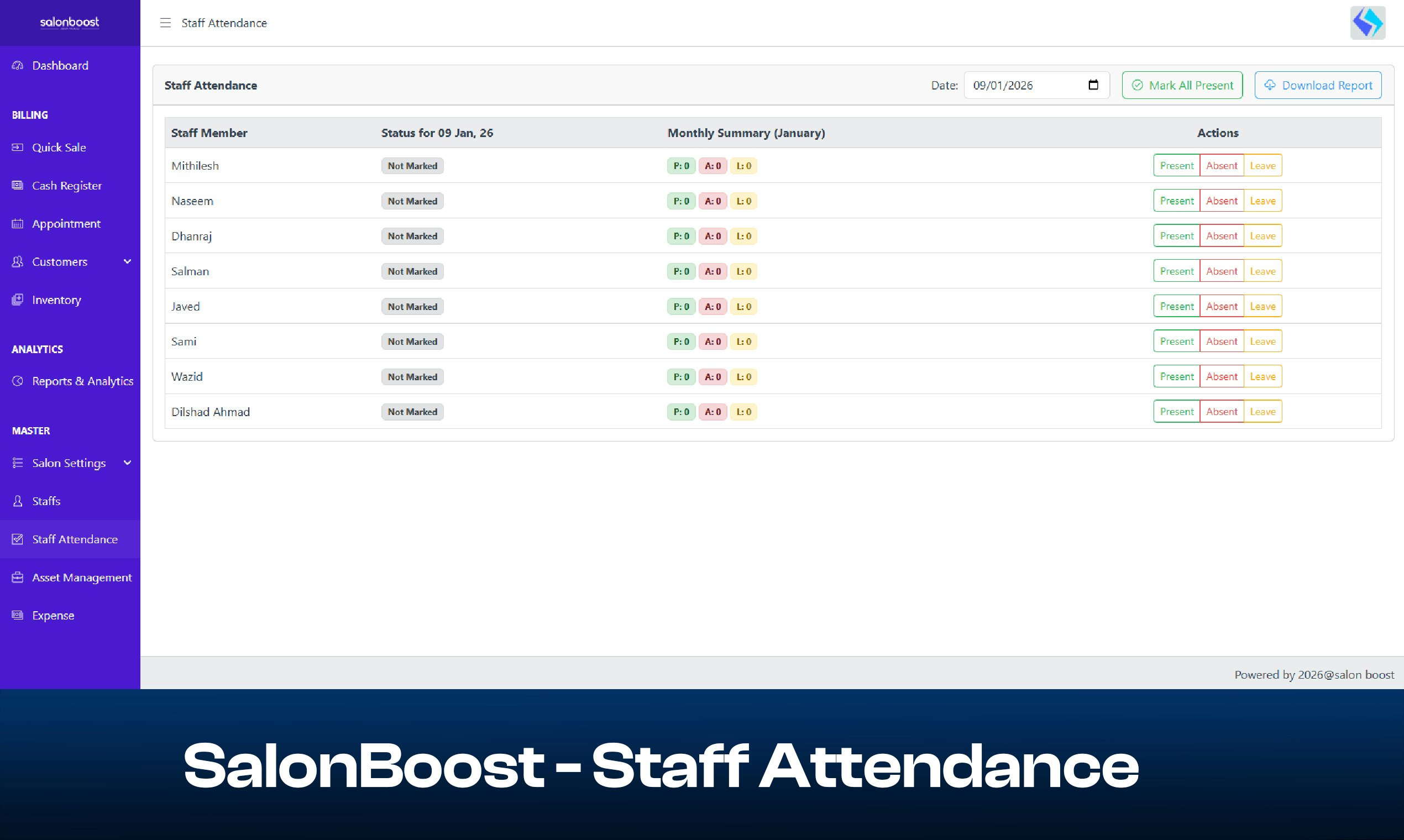 SalonBoost - Screenshot 4 showing product features and functionality