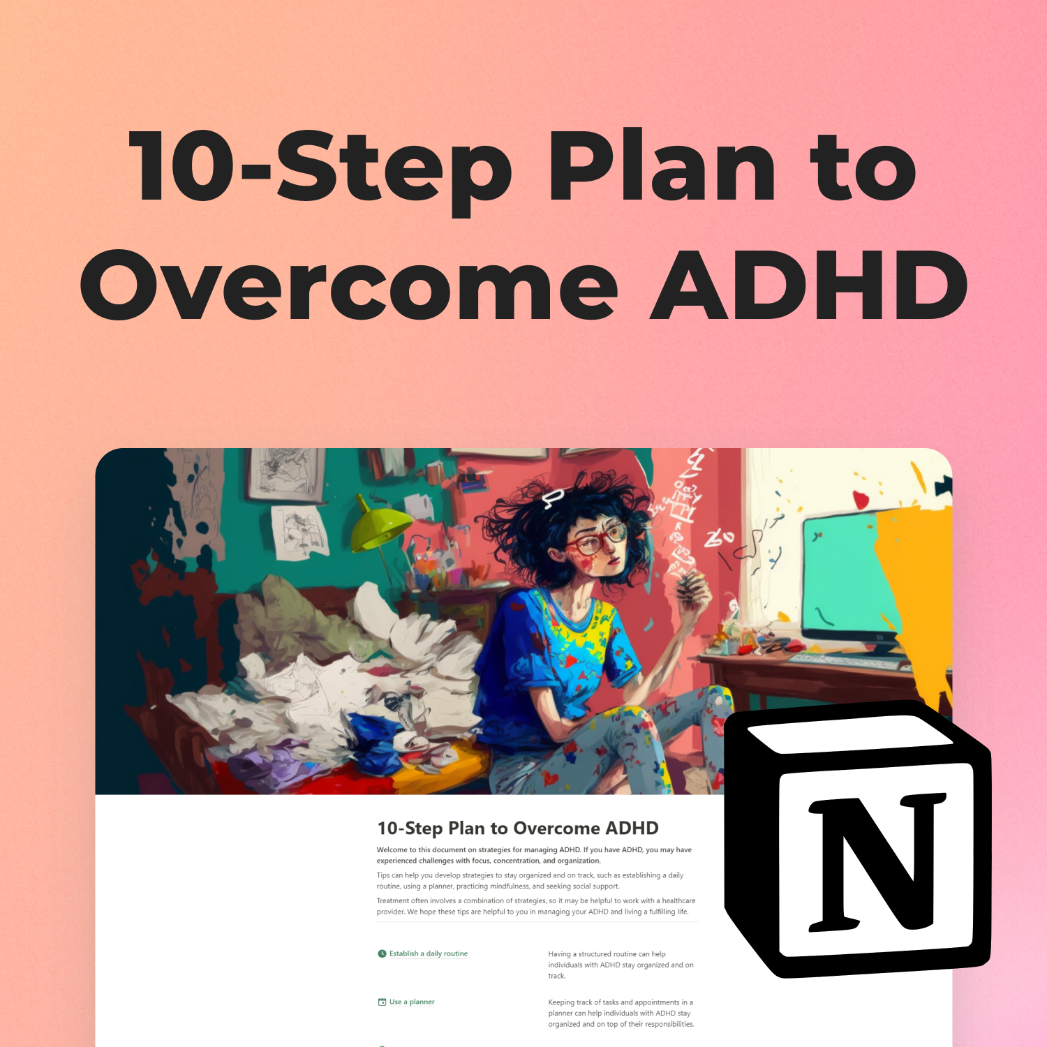 Plan de 10 pasos para superar el TDAH