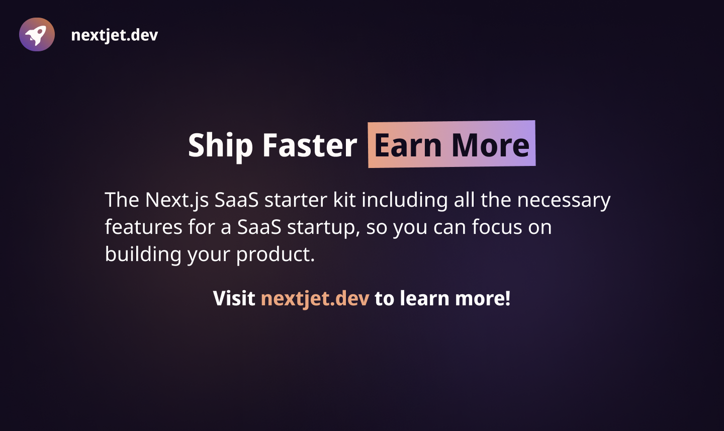 NextJet - 빠르고 확장 가능한 다음 SaaS 스타터 키트, 코딩 몇 주 절약 미디어 7