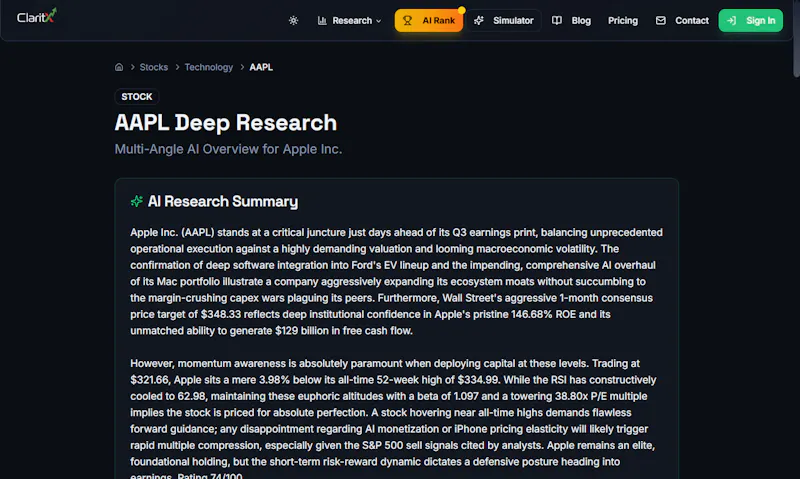 ClaritX screenshot 2