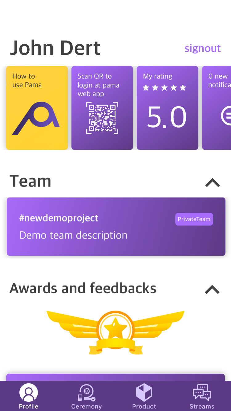 Nền tảng hợp tác Agile của PAMA Team media 3