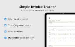 Simple Invoice Template and Mini Tracker media 3