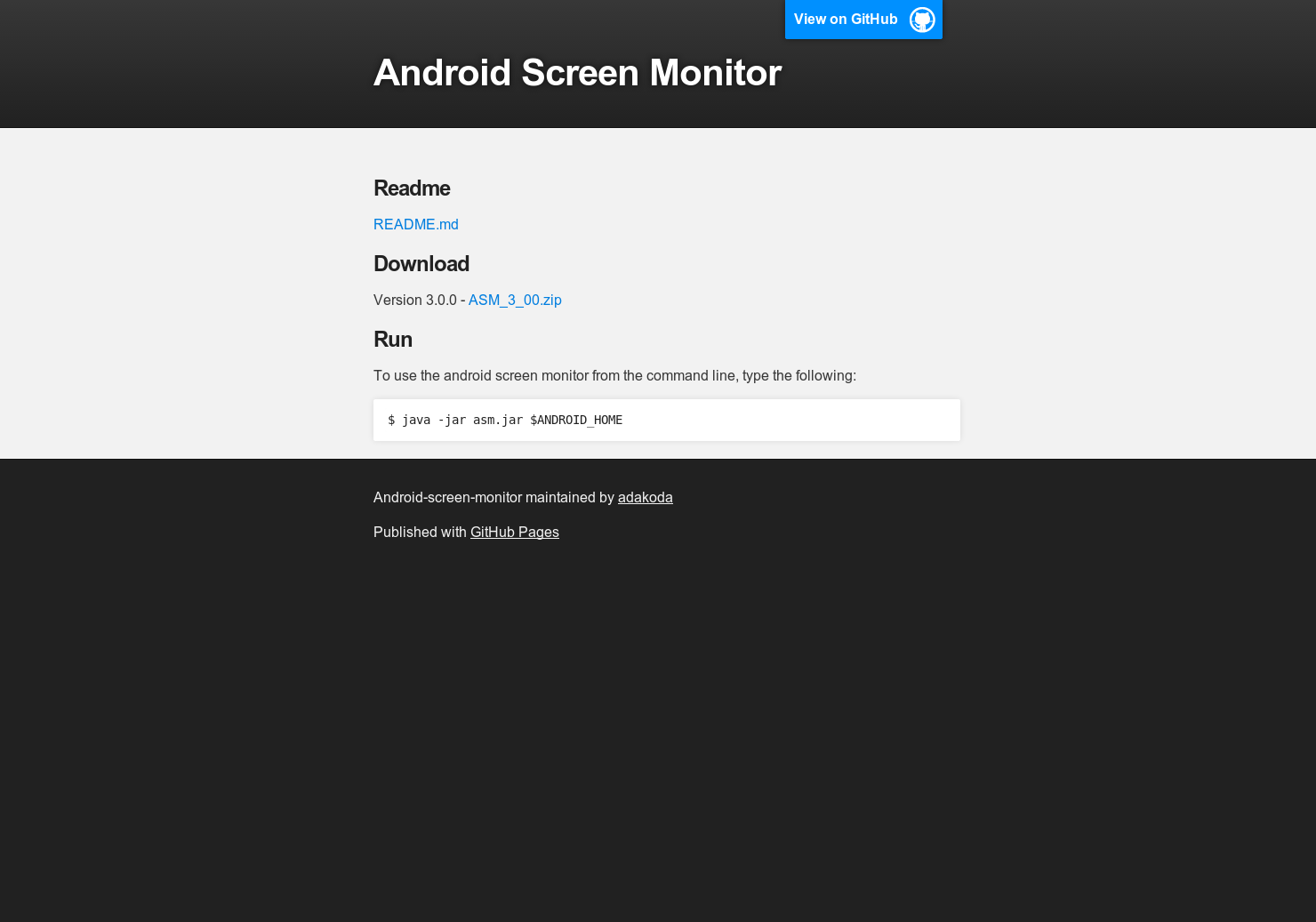 Android Screen Monitor