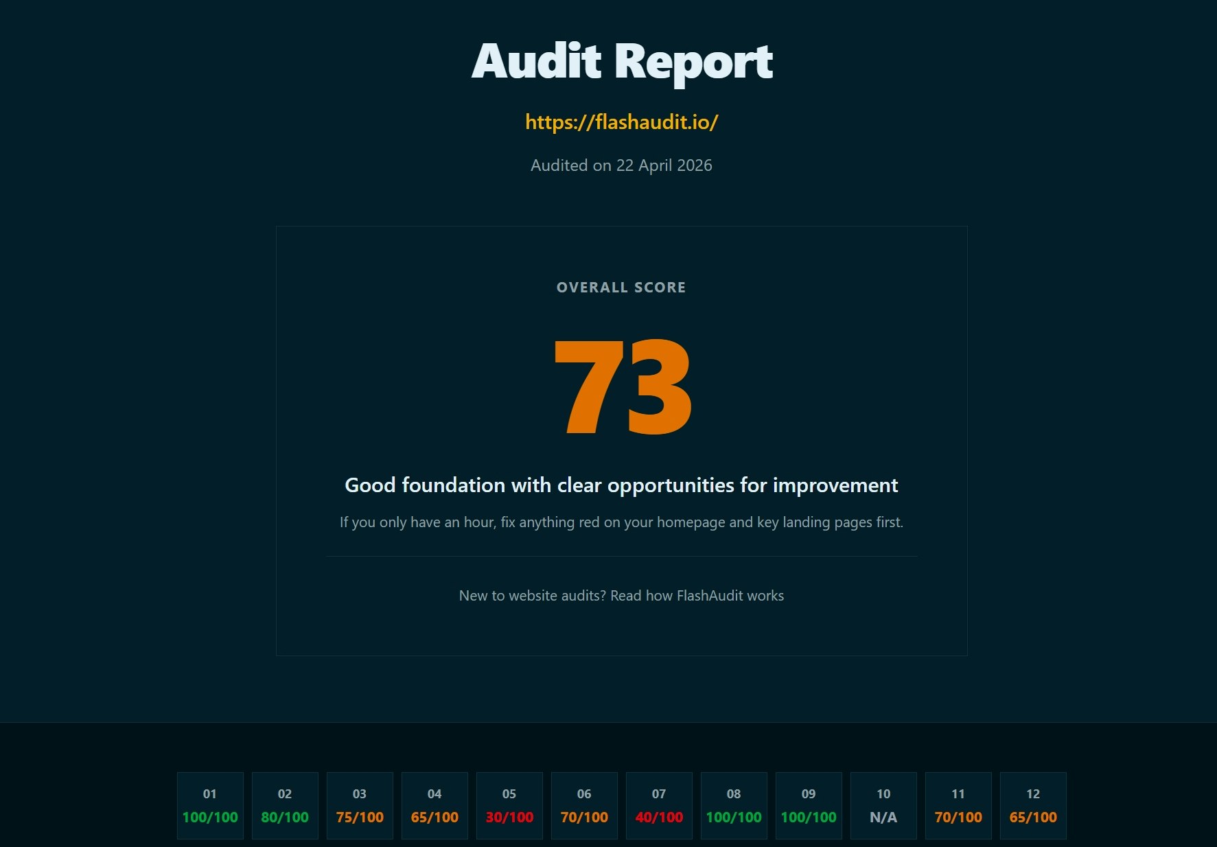 FlashAudit gallery image