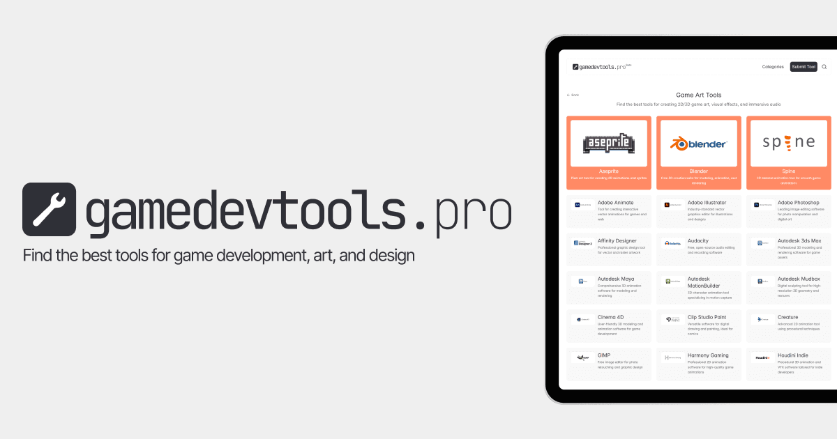 GameDevTools.Pro - Trova i migliori strumenti di sviluppo del gioco media 1